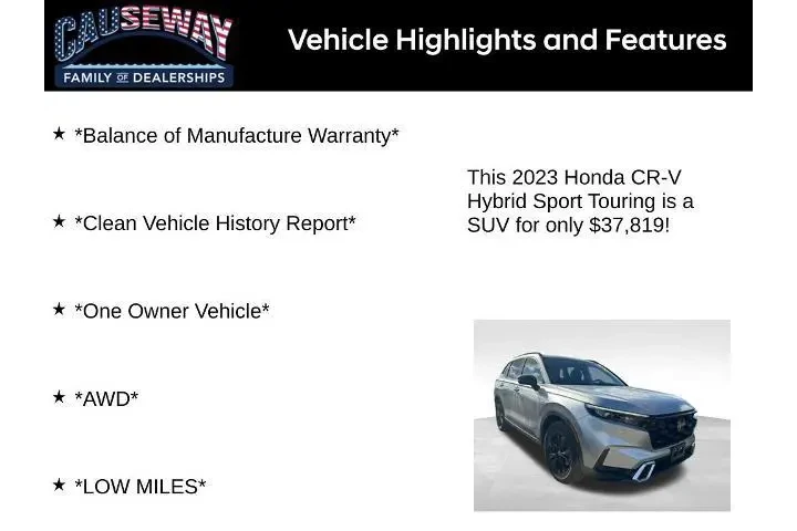 $37819 : Honda CR-V Hybrid 2023 AWD S image 2