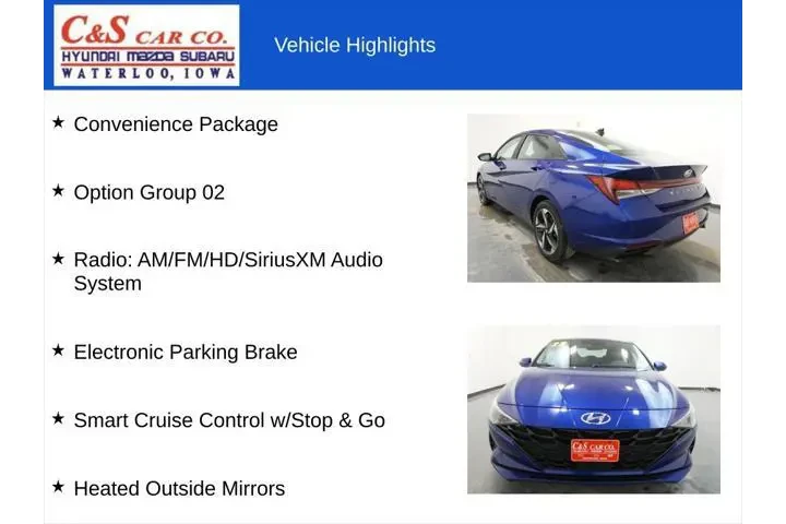 $19112 : Hyundai ELANTRA 2023 SEL 4dr image 7