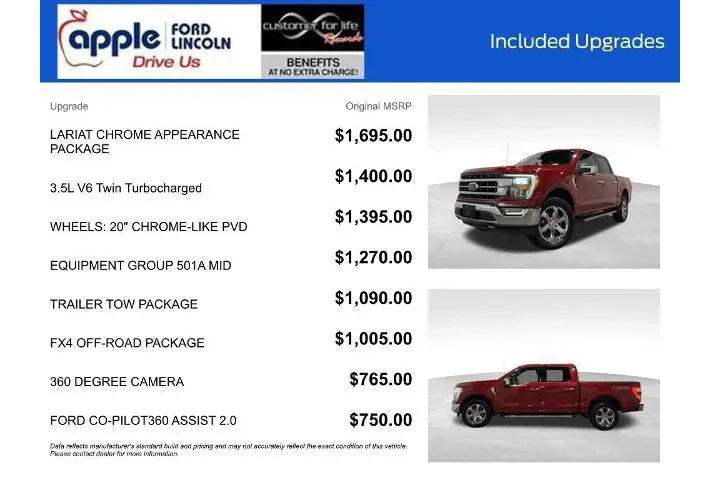 $37800 : Ford F-150 2021 4x4 Lariat 4 image 4