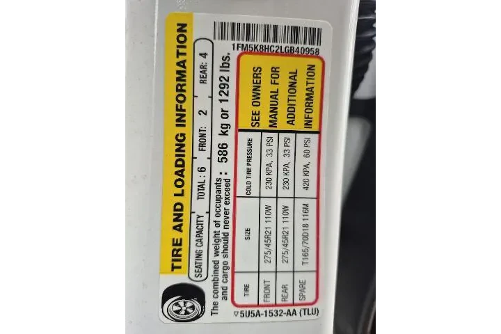 $31391 : Ford Explorer 2020 AWD Plati image 5