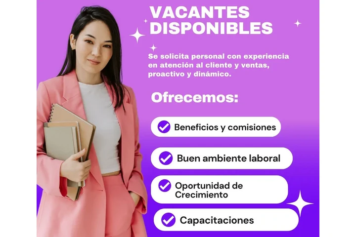 VACANTES DISPONIBLES image 1