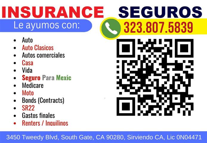 SEGUROS en CALIFORNIA !!! image 1