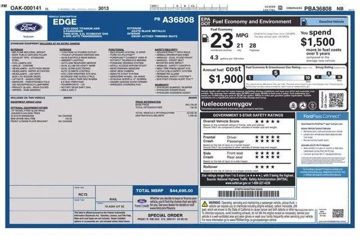 $25995 : Ford Edge 2023 AWD Titanium image 2