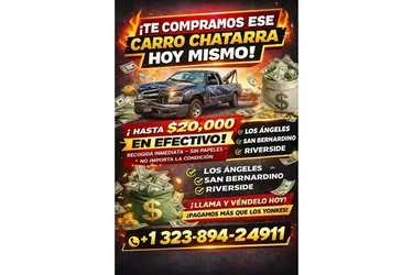 Compro todo tipo de Carros en Los Angeles