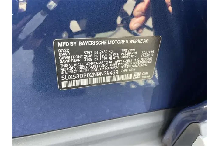 $28558 : BMW X3 2022 AWD xDrive30i 4d image 10