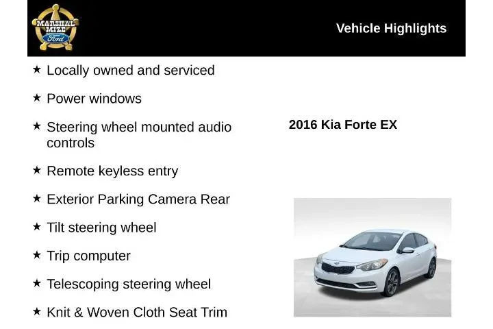 $7500 : Kia Forte 2016 EX 4dr Sedan image 2