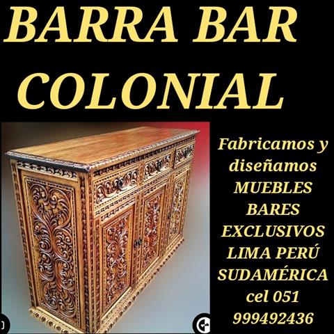 $1 : Barra bar colonial vendo image 3