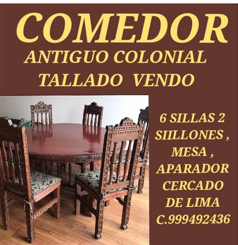 $20000 : Comedor colonial lima PERÚ image 1