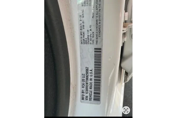 $32000 : Ram 1500 2022 4x2 Big Horn 4 image 7