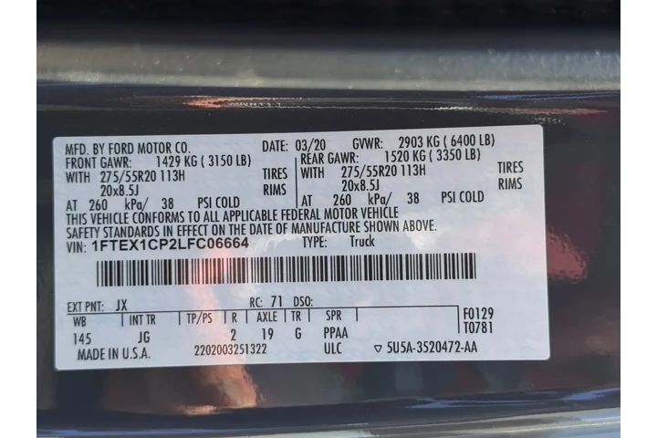 $24554 : Ford F-150 2020 4x2 XL 4dr S image 3