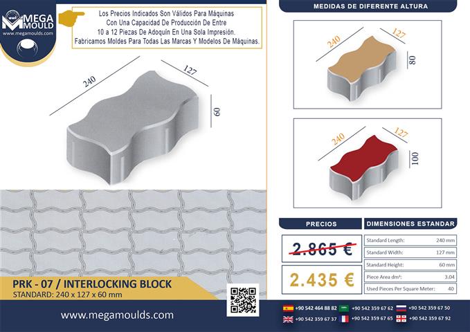 $2880 : MOLDE PARA ADOQUINES image 4