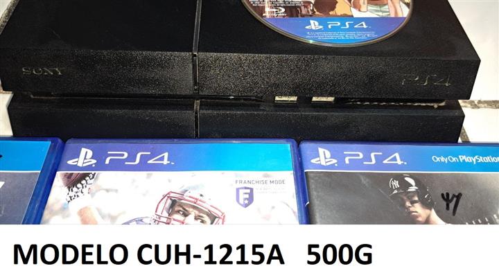 $4500 : PLAYSTATION4 CON 11 JUEGOS Y image 1