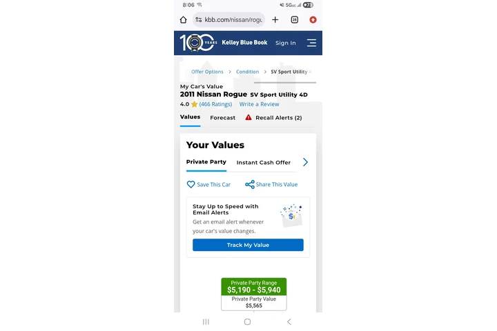 $3900 : 2011 Nissan Rogue auto 170k image 7