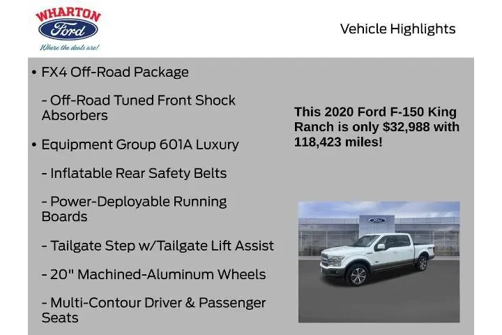 $32988 : Ford F-150 2020 4x4 Platinum image 6