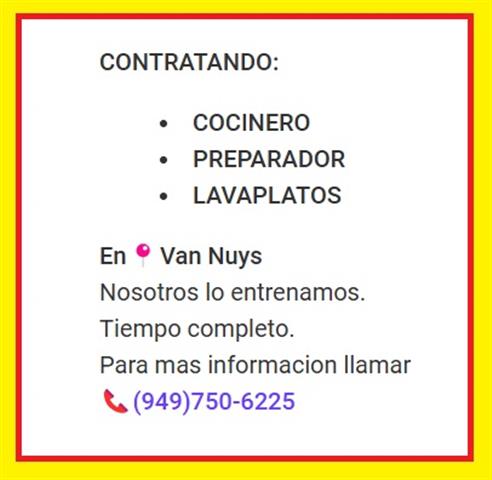 CONTRATANDO en📍VAN NUYS image 1