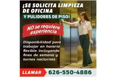 PERSONAL PARA LIMPIEZA en Los Angeles