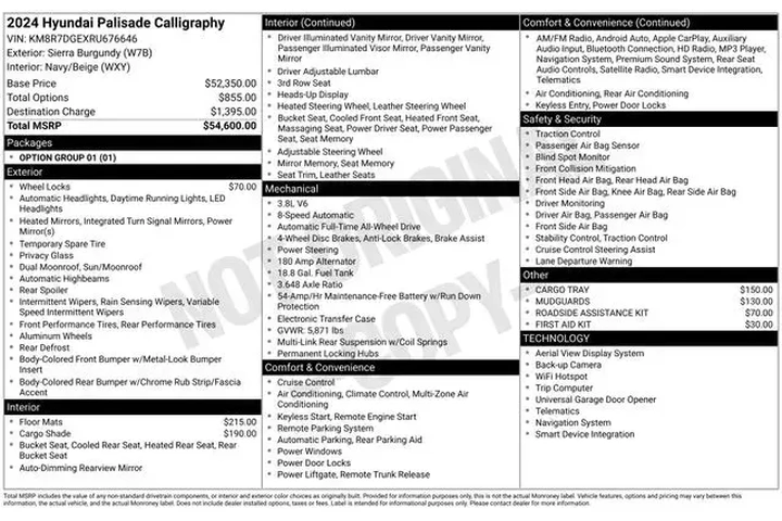 $38990 : Hyundai PALISADE 2024 AWD Ca image 3