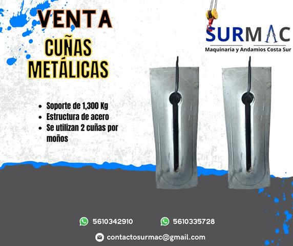 $1 : con Cuñas metálicas SURMAC image 1