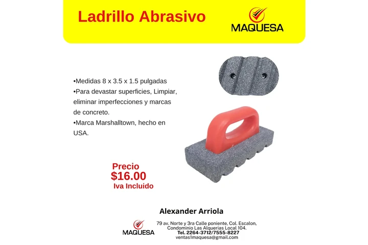 $16 : Ladrillos Abrasivos MARSHALLTO image 1