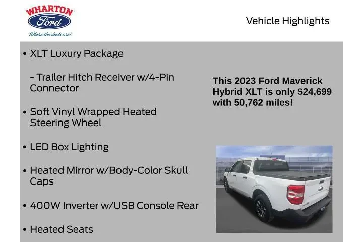 $24699 : Ford Maverick 2023 Lariat 4d image 8