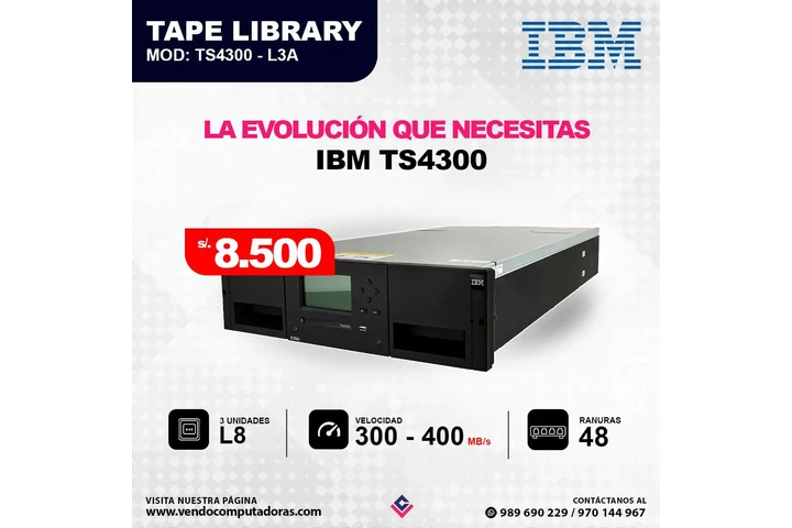$8500 : Tape library IBM TS4300 - L3A image 2