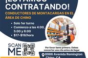 Forklift Drivers Needed Chino en San Bernardino