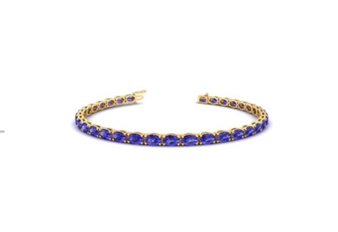 $6301 : Shop Tanzanite Oval Bracelet image 1