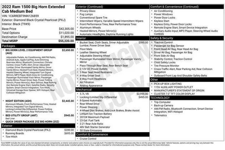 $27686 : Ram 1500 2022 4x2 Big Horn 4 image 9