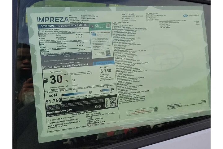 $24995 : Subaru Impreza 2025 AWD Base image 10