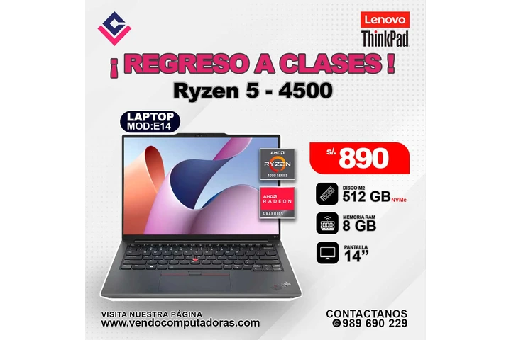 Laptop Ryzen 5-4500 image 1