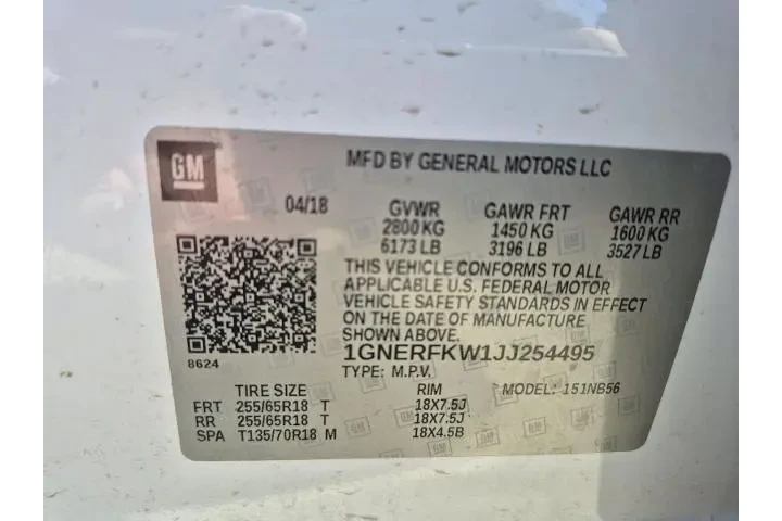 $12981 : Chevrolet Traverse 2018 LS 4 image 7