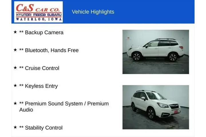 $10500 : Subaru Forester 2017 AWD 2.5 image 7