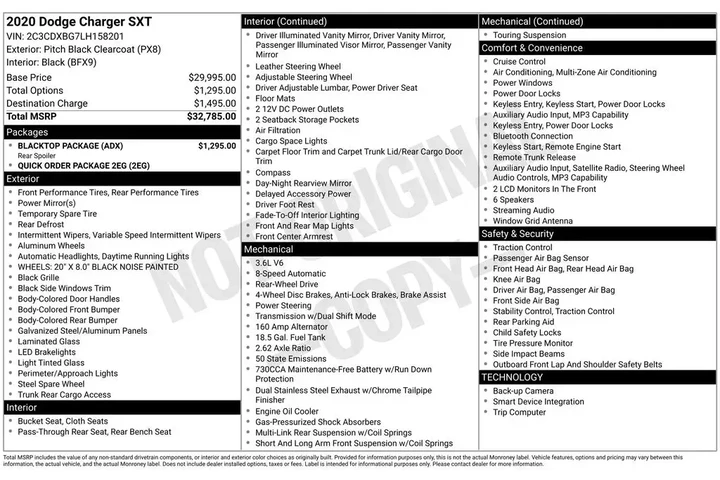 $17500 : Dodge Charger 2020 SXT 4dr S image 2