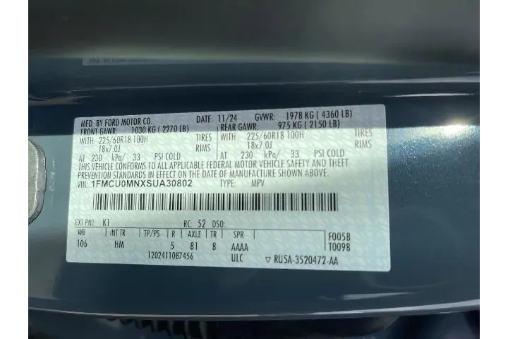 $23981 : Ford Escape 2025 ST-Line 4dr image 5