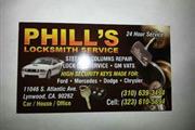 PHILLS LOCKSMITH SERVICE