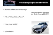 $25078 : Honda Civic 2024 Sport 4dr S thumbnail
