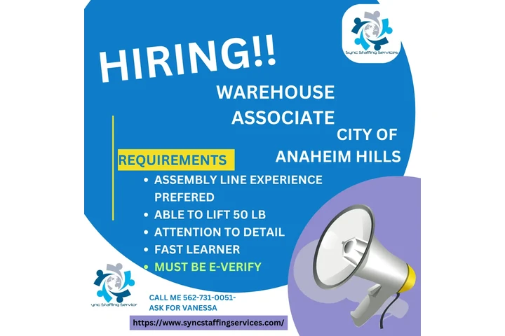 WAREHOUSE JOBS!!! image 1