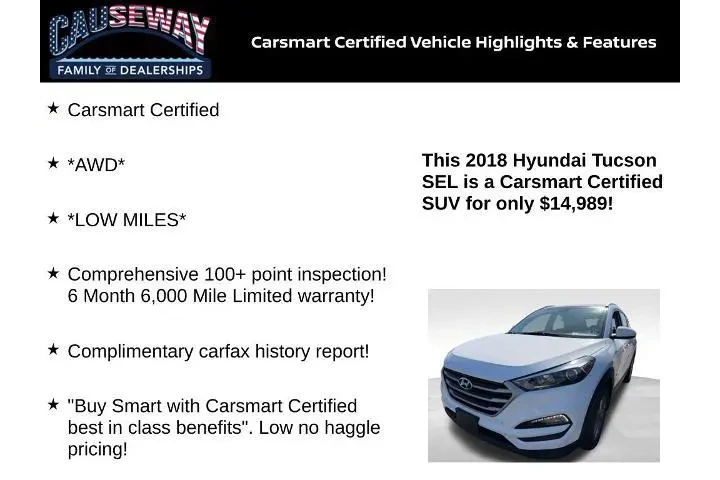$14989 : Hyundai TUCSON 2018 AWD SE 4 image 2