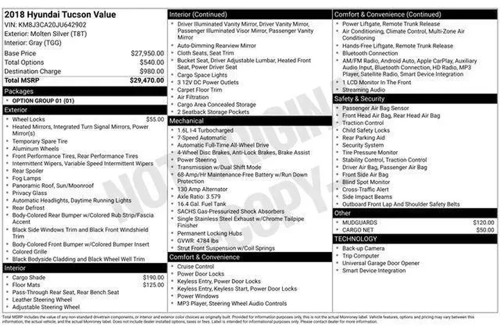 $16990 : Hyundai TUCSON 2018 AWD Valu image 4