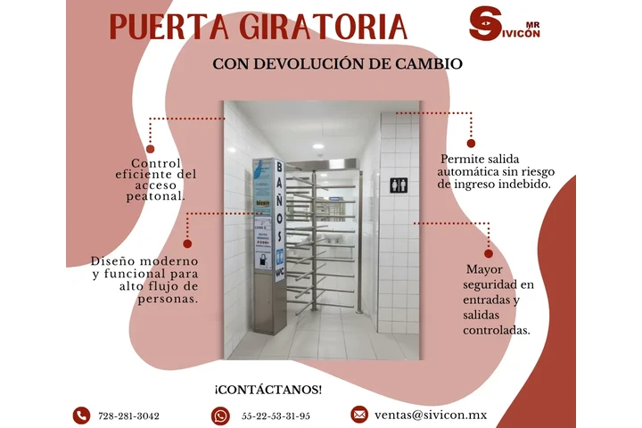 Puerta Giratoria con Devolució image 1