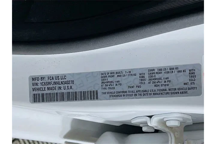 $31975 : Ram 1500 2020 4x4 Laramie 4d image 9