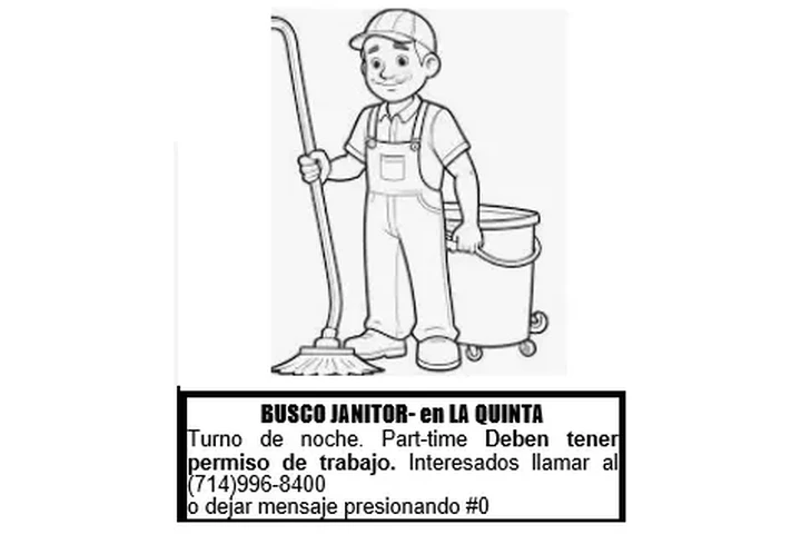 BUSCO JANITOR📍LA QUINTA image 1