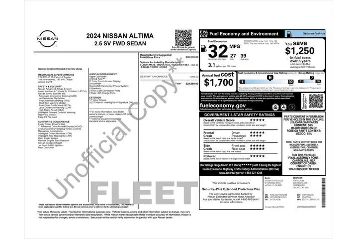 $19488 : Nissan Altima 2024 2.5 SV 4d image 9