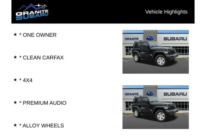 $19990 : Jeep Wrangler 2019 4x4 Sport image 2