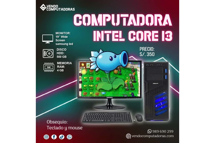 $350 : ⚡ CORE I3 IDEAL PARA ESTUDIANT image 1