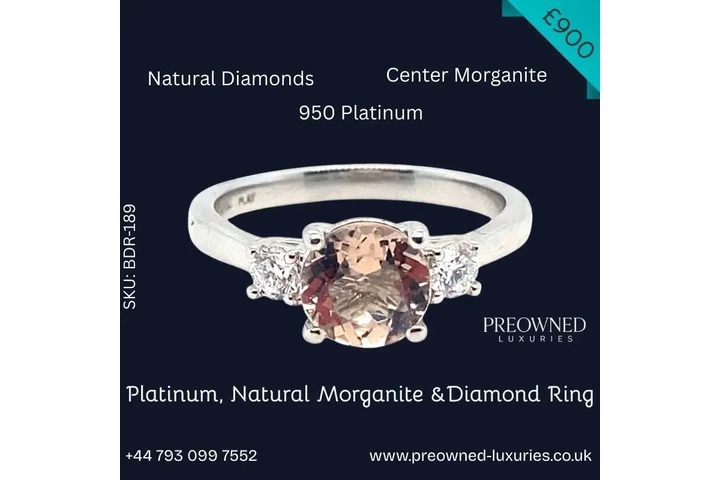 Buy Rare Morganite Ring Online image 1