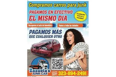 VENDEME TU CARRO PARA EL YONKE en Orange County