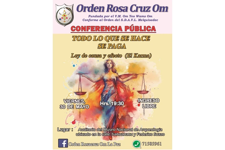 CONFERENCIA PÚBLICA ORDEN ROSA image 1