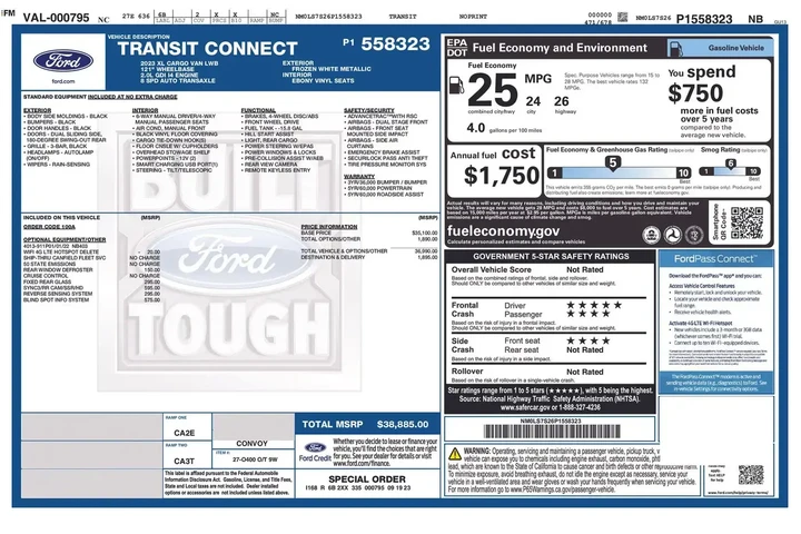 $36991 : Ford Transit Connect 2023 XL image 6