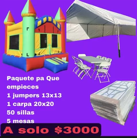 $650 : Lonas sillas y mesas baratas image 2